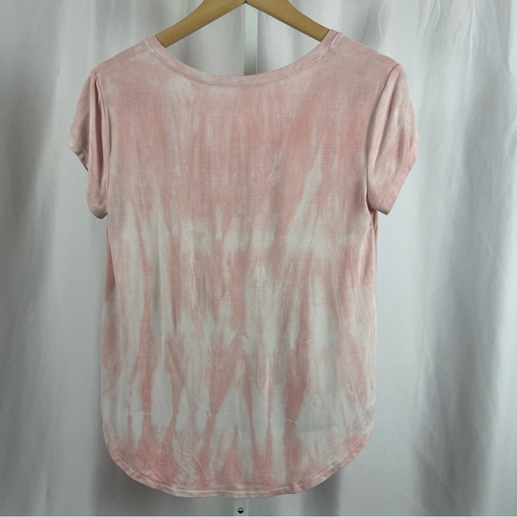 American Eagle Small Favorite T Pastel Tie Dye V Neck Flowy Boho Boxy Beachy - Picture 2 of 4